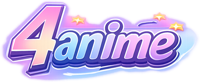 4anime কালো সোনালি লোগো